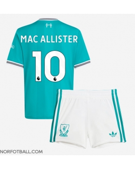 Billige Fotballdrakt Liverpool Alexis Mac Allister #10 Replika Tredjedraktsett Barn 2025-26 Kortermet (med bukser)